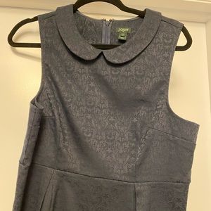 Textured black jcrew peplum top